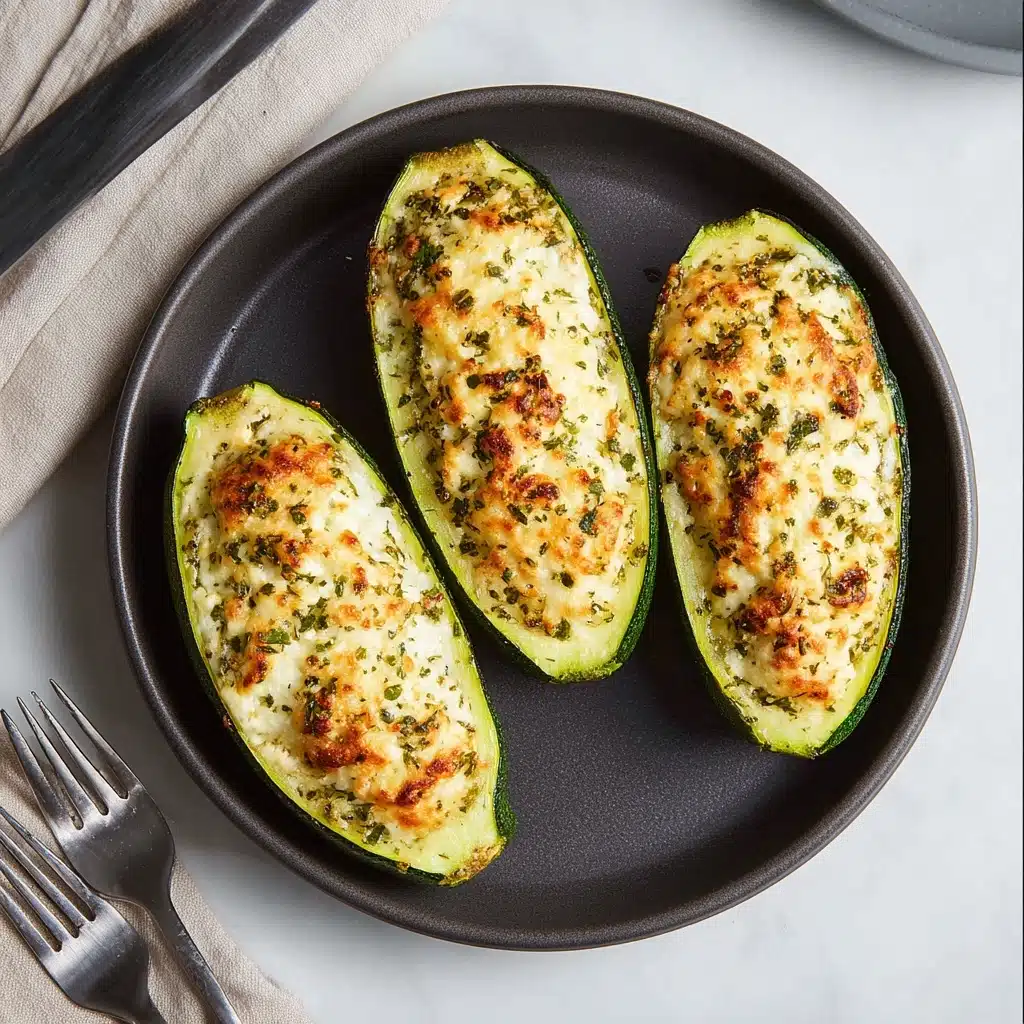 Feta Cheese Stuffed Zucchini Recipe - Recipe Image