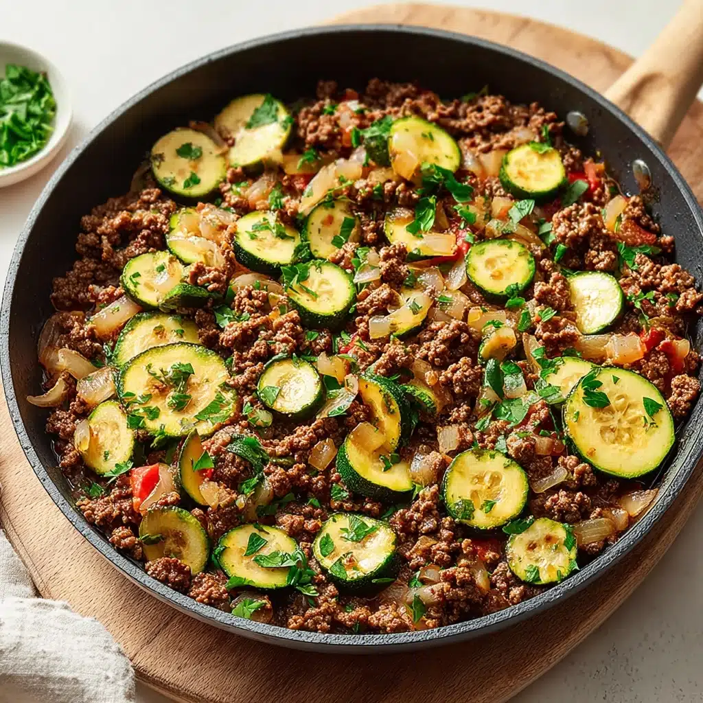 Zucchini and Ground Beef Skillet Recipe - Recipe Image