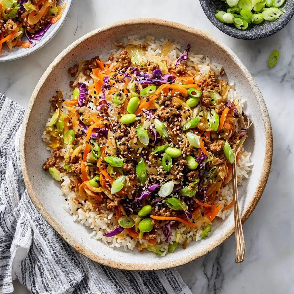 Easy Ground Turkey Egg Roll in a Bowl Recipe - Recipe Image