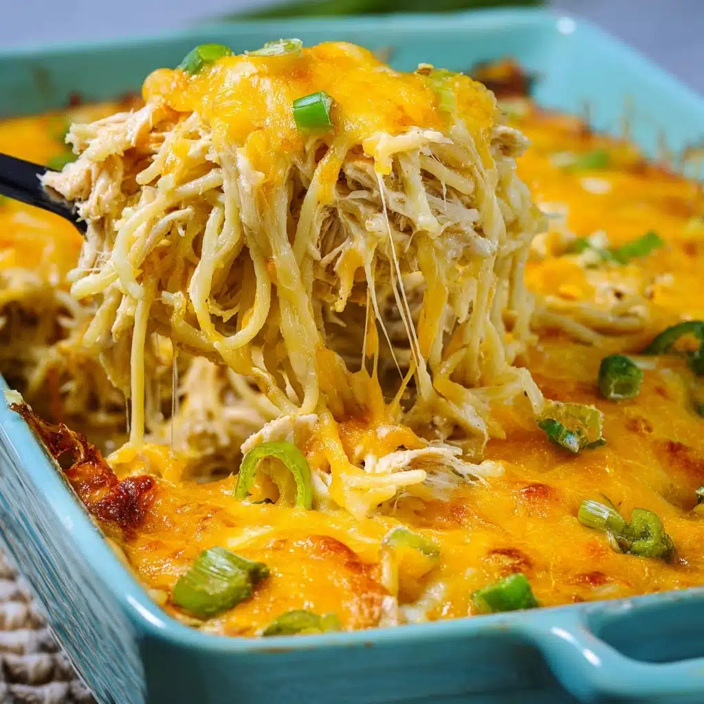 Spicy Southern Cheesy Chicken Spaghetti Casserole Recipe - Recipe Image