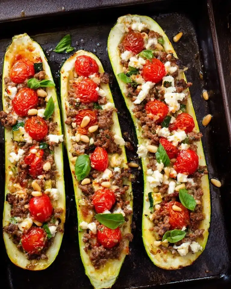 Mediterranean Stuffed Zucchini Recipe