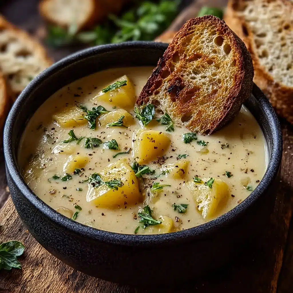 Hearty Cheddar Garlic Herb Potato Soup Recipe 5 Hearty Cheddar Garlic Herb Potato Soup Recipe - Recipe Image
