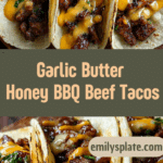 Garlic Butter Honey BBQ Beef Tacos Recipe