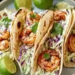Zesty Cilantro Lime Shrimp Tacos with Creamy Slaw Recipe