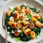 Crispy Gnocchi with Spinach and Feta Recipe