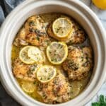 Slow Cooker Lemon Garlic Chicken Recipe