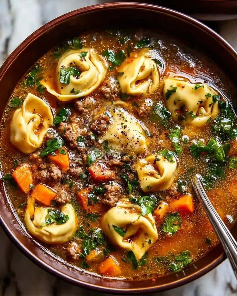 Autumn Tortellini Soup with Sausage Recipe
