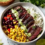 Cilantro Lime Steak Bowls Recipe