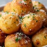 Crispy Parmesan Garlic Potato Balls Recipe