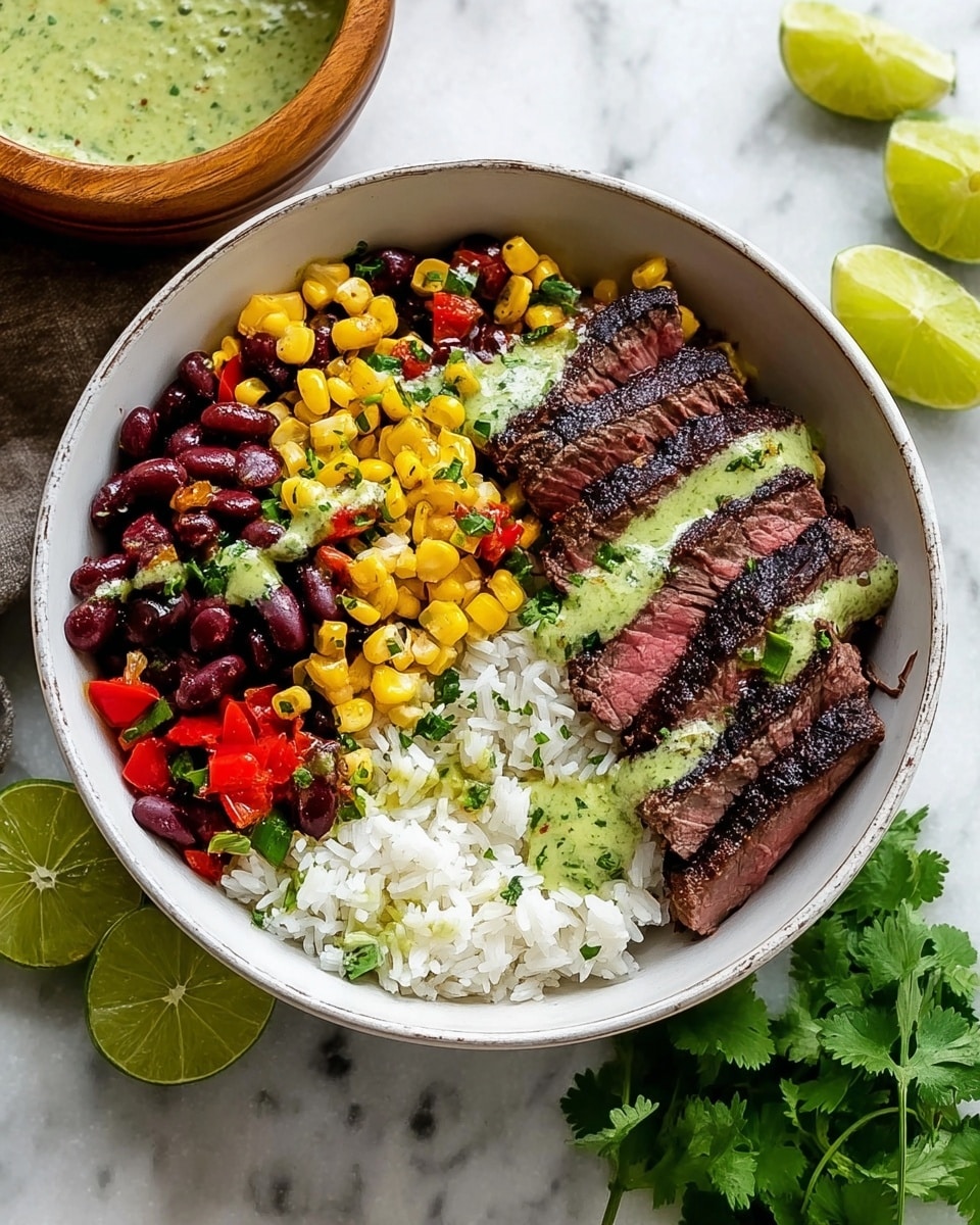 Cilantro Lime Steak Bowls Recipe - Recipe Image