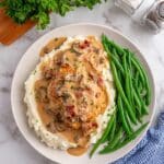 Smothered Chicken with Bacon and Onion Gravy Recipe