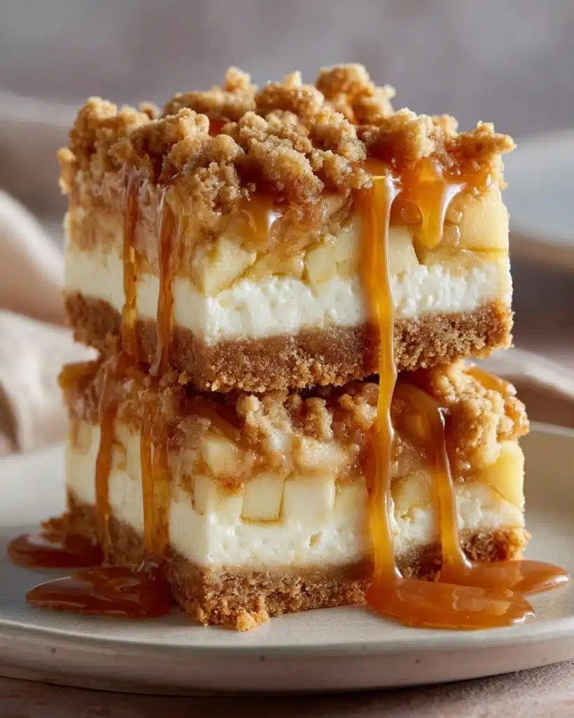 Caramel Apple Cheesecake Bars Recipe