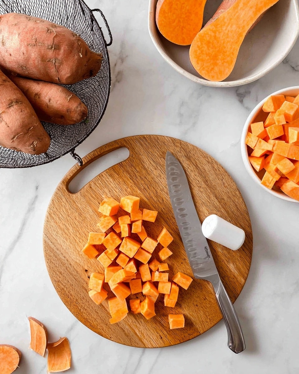 A close-up view of a dish covered with many toasted marshmallows forming the top layer, each marshmallow lightly golden brown and puffed up, with a soft, slightly melted texture visible between some spaces. The marshmallows create a single, thick layer that looks fluffy and warm, placed on a white marbled surface. Photo taken with an iphone --ar 4:5 --v 7