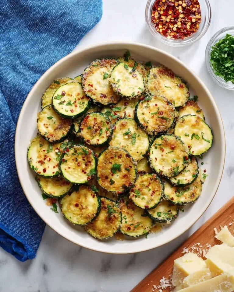 Easy Roasted Zucchini with Parmesan Recipe