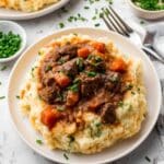 Fall Apple Cider Stew over Mashed Potatoes Recipe