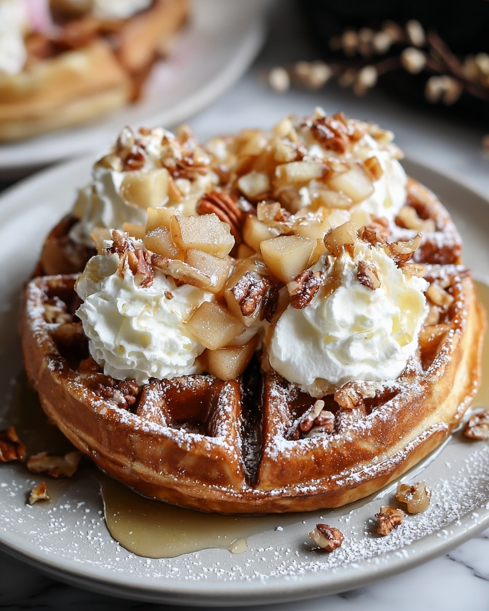 Apple Fritter Waffle Donuts Recipe - Recipe Image