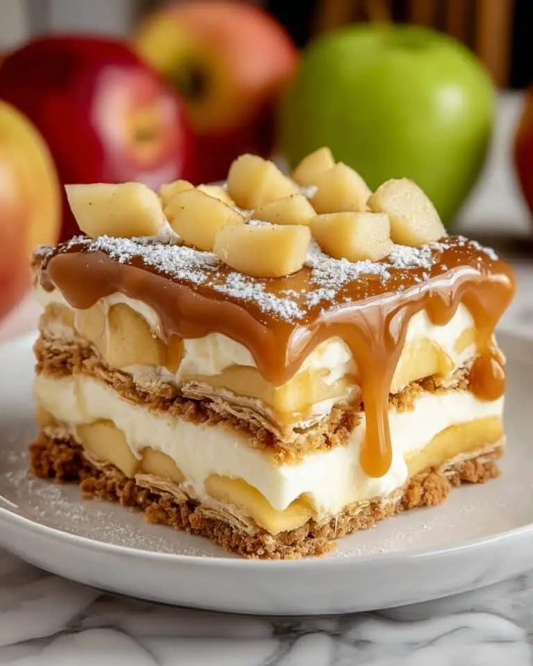 Caramel Apple Eclair Cake Recipe