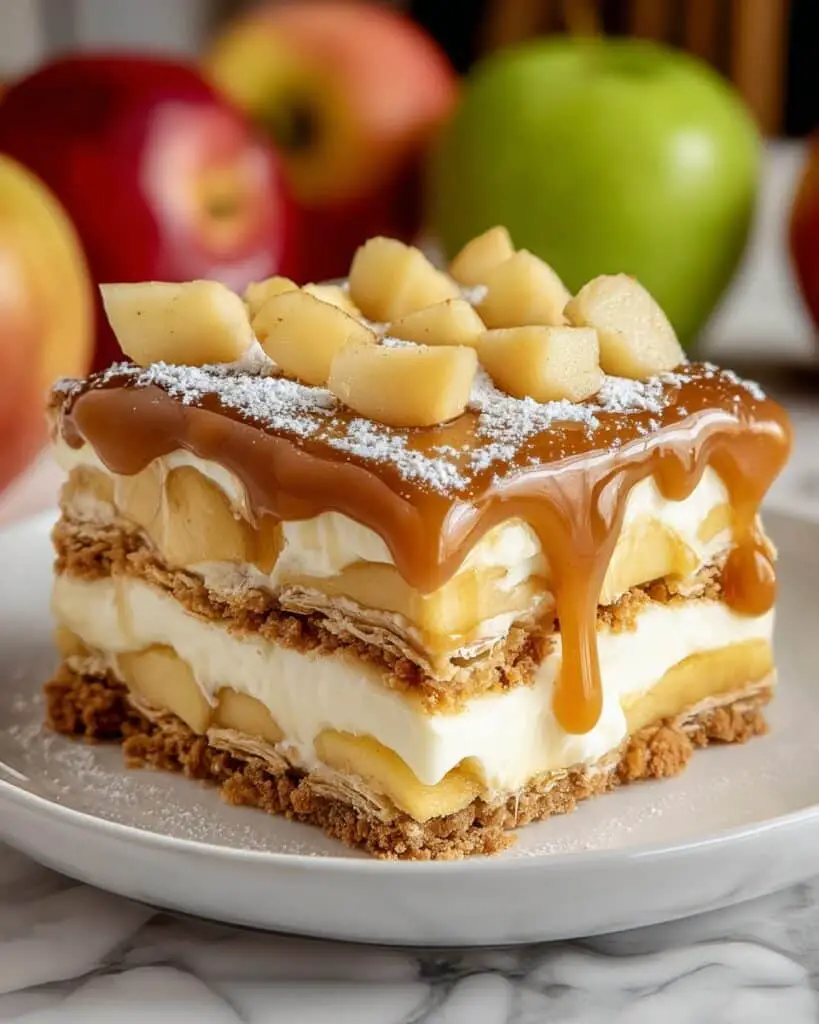 Caramel Apple Eclair Cake Recipe