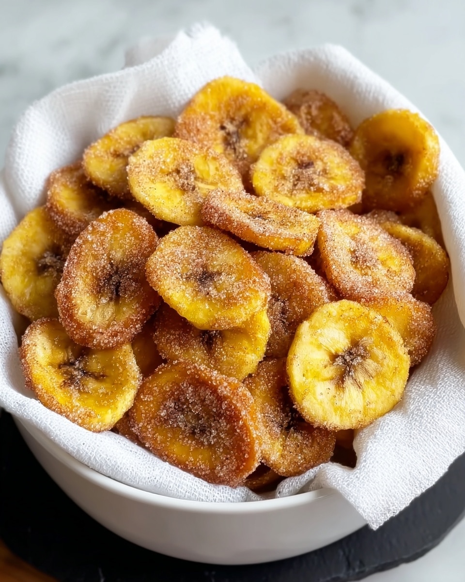 Cinnamon-Sugar Air Fryer Banana Chips: A Sweet and Crispy Snack Recipe - Recipe Image