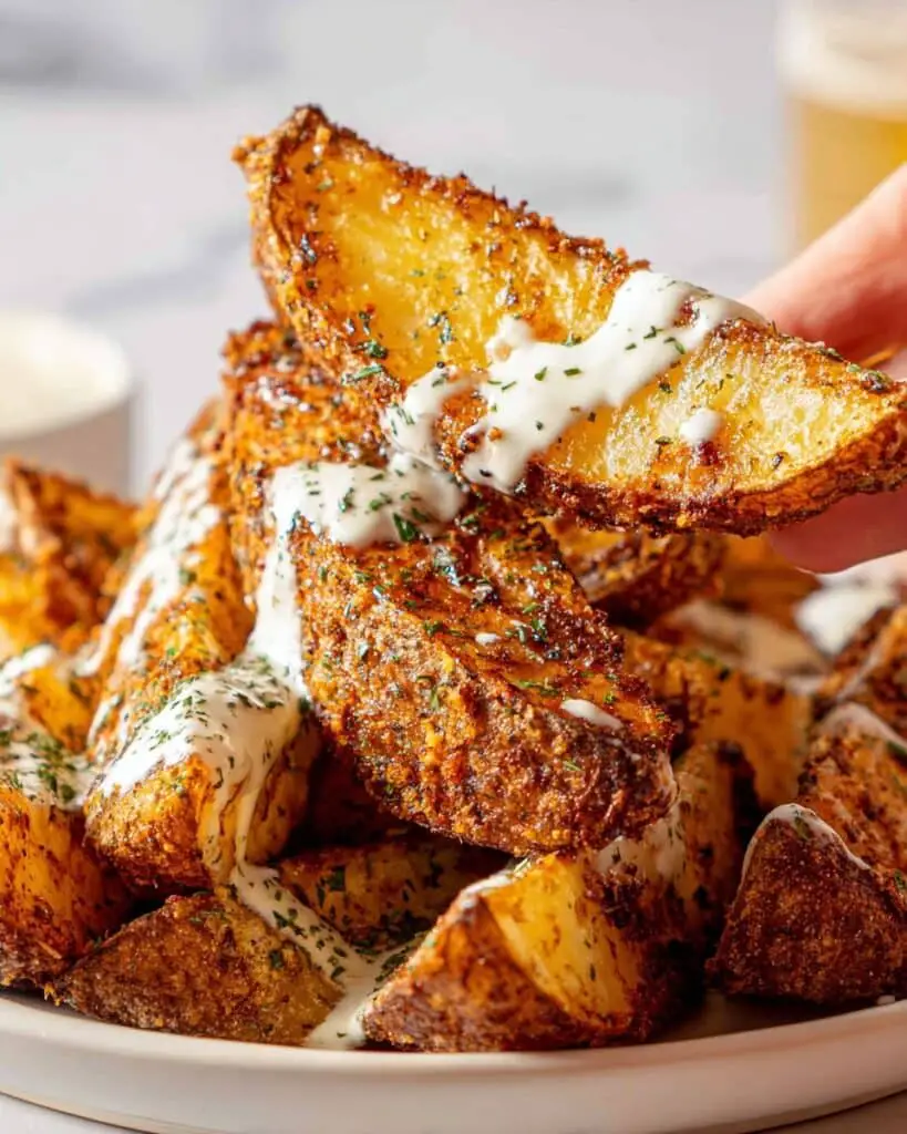 Seasoned Baked Potato Wedges Recipe