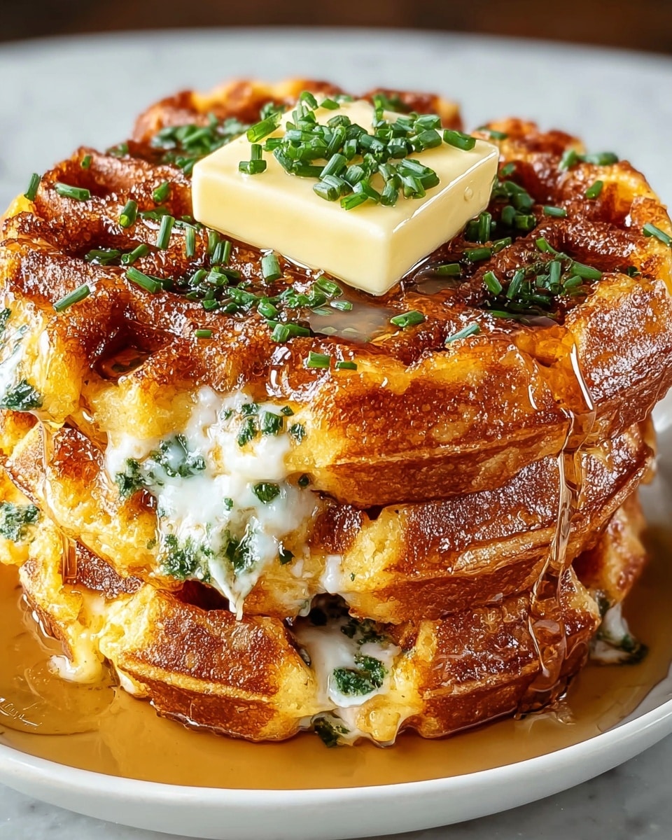 Cheddar Jalapeño Cornbread Waffles: A Flavorful Twist on a Classic Recipe - Recipe Image