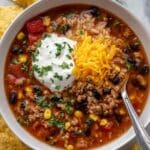 Mexican Beef and Rice Soup Recipe