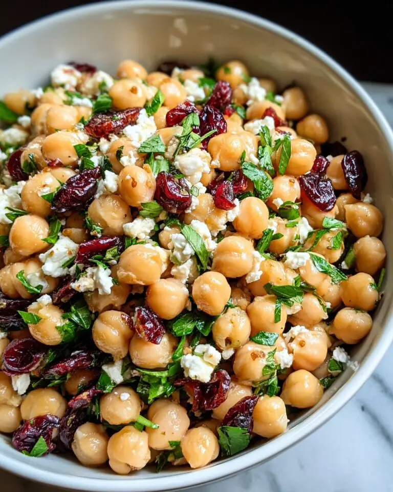 Feta and Cranberry Chickpea Salad Recipe