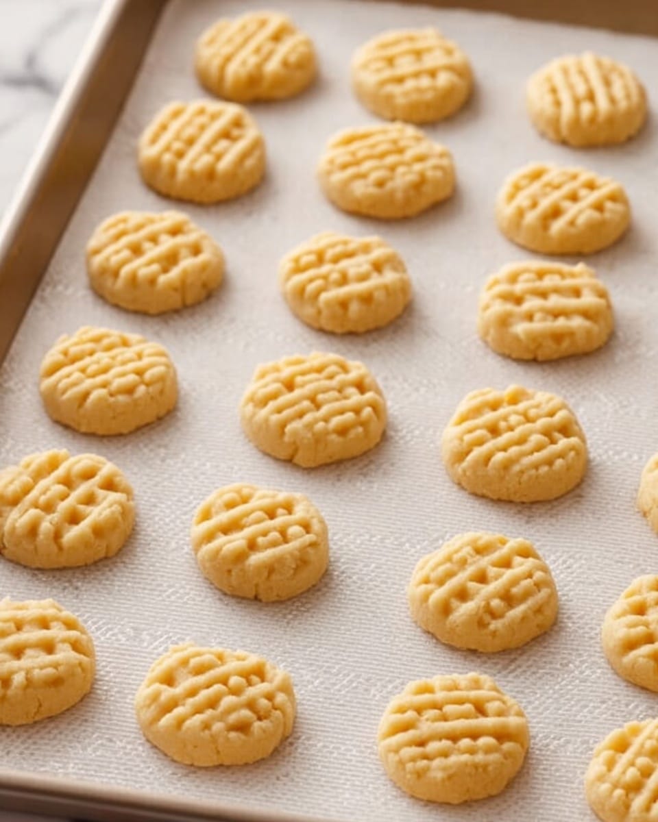 A close-up of a stack of four soft, light golden brown cookies, broken in half to show their crumbly and airy texture inside. The top cookie has a slightly rough surface with visible sugar crystals sparkling gently, while more whole cookies with similar texture and color are blurred in the background, all resting on a white marbled surface. The overall tone is warm and inviting, emphasizing the fresh, soft nature of the cookies photo taken with an iphone --ar 4:5 --v 7