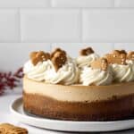 Gingerbread Cheesecake with Butterscotch Sauce and Whipped Cream Recipe