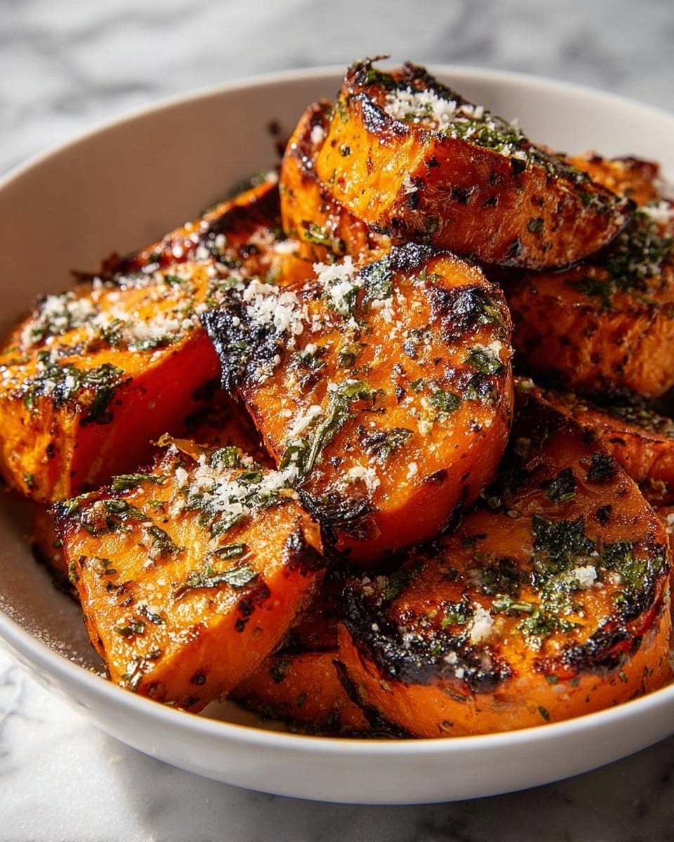 Garlic Parmesan Roasted Sweet Potatoes: The Ultimate Recipe - Recipe Image
