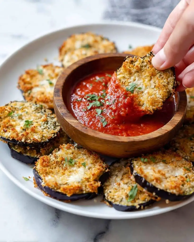 Air Fryer Eggplant Parmesan Bites Recipe