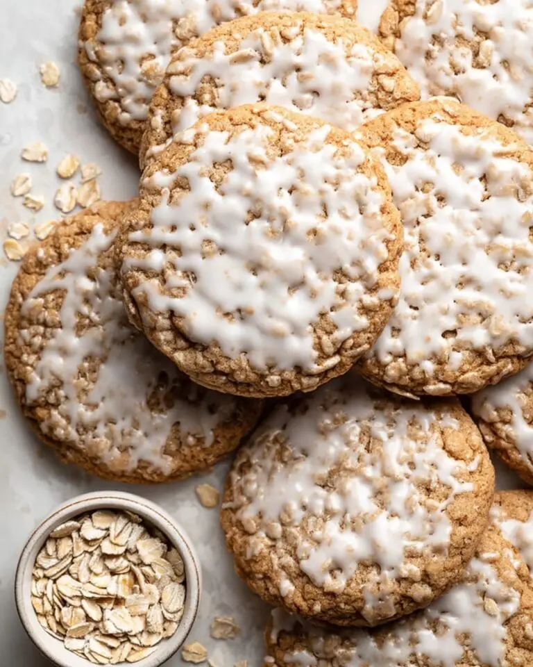 Brown Butter Iced Oatmeal Cookies Recipe