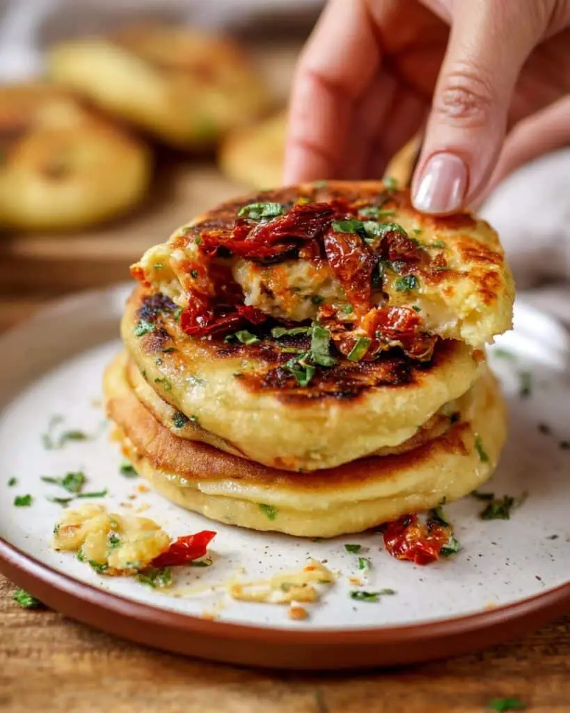 Stuffed Flatbread Without Yeast Recipe