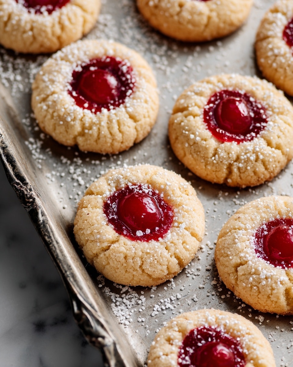 Almond Cherry Cookies Recipe - Recipe Image