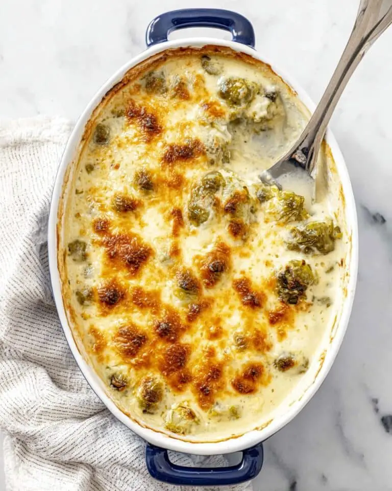 Cheesy Brussels Sprouts au Gratin Recipe