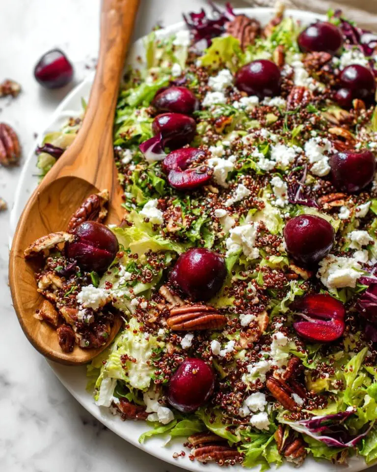 Cherry Chopped Salad with Maple-Mustard Dressing Recipe