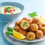 Baked Salmon Meatballs with Creamy Avocado Dip Recipe