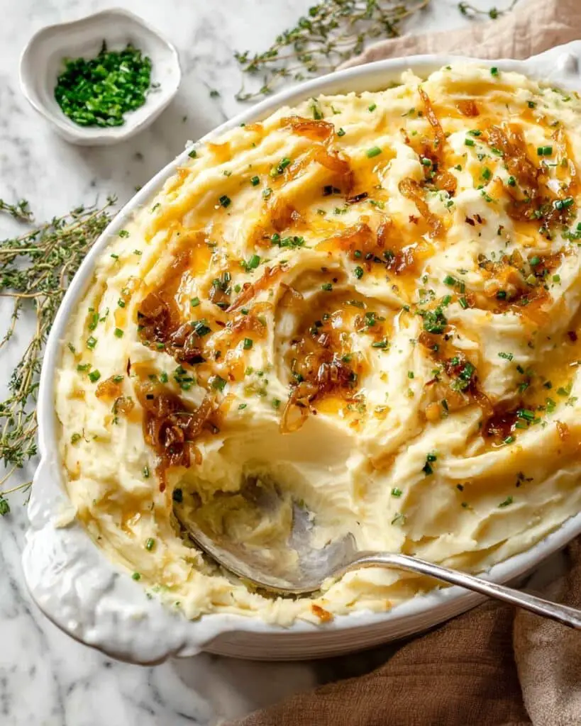 Caramelized Onion Mashed Potatoes Recipe