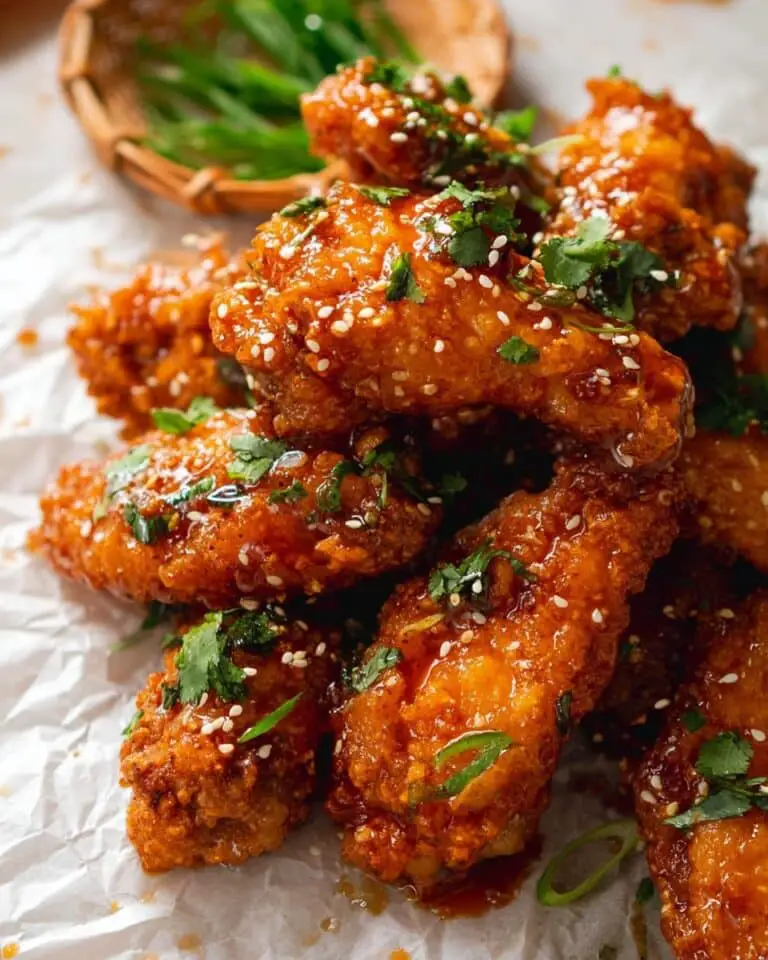 Korean Chicken Wings with Spicy Gochujang Sauce Recipe