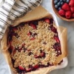 Healthy Vegan Gluten-Free Oatmeal Berry Bars Recipe