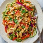 Peanut Chicken Zucchini Noodles Recipe