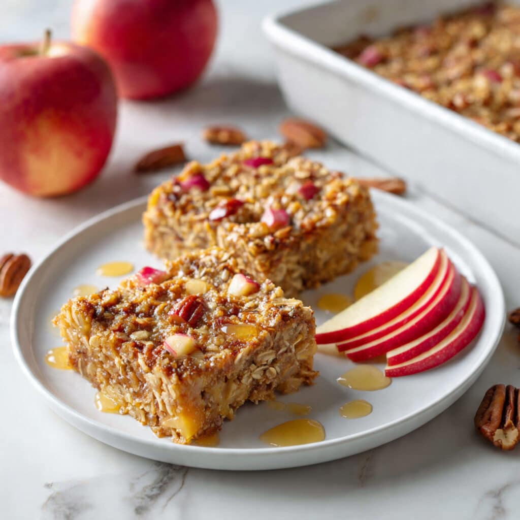 Healthy Baked Apple Oatmeal Recipe