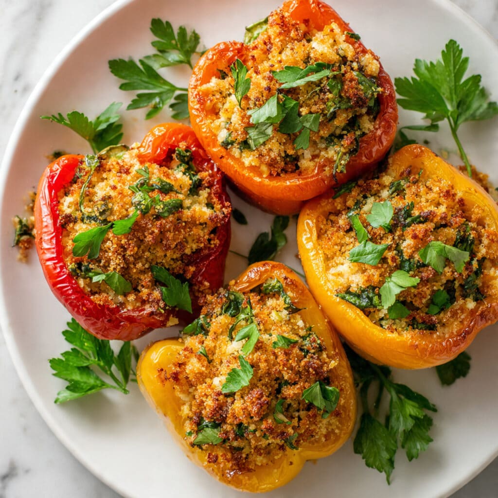 Tuscan Ricotta Stuffed Peppers Recipe