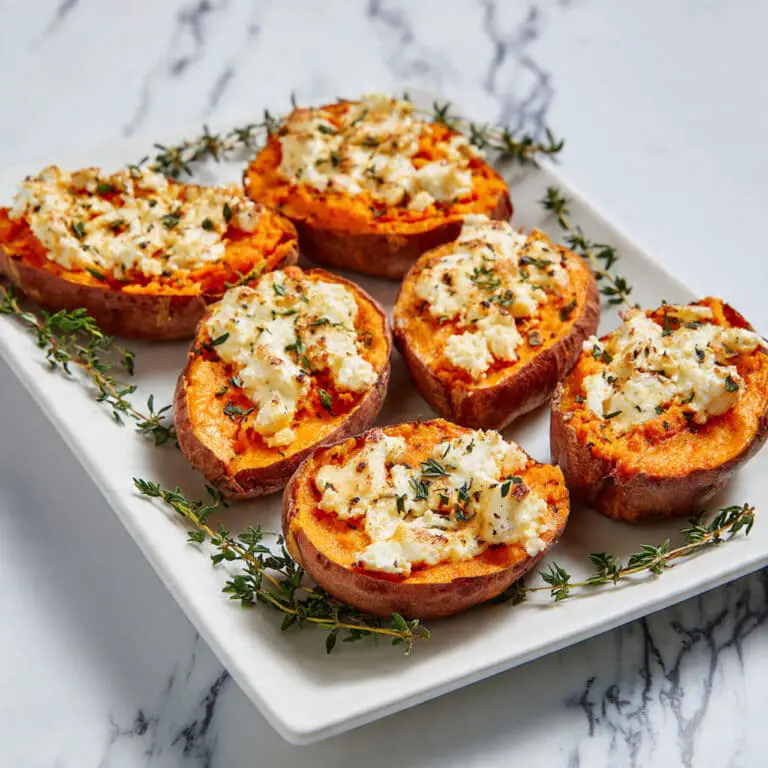 Smashed Sweet Potatoes With Herbs and Garlic Recipe