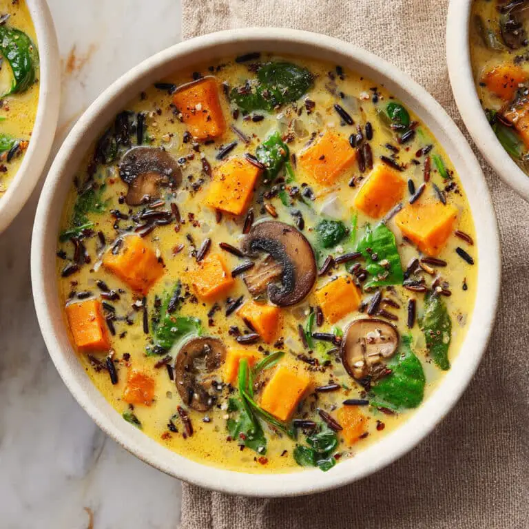 Cozy Autumn Wild Rice Soup Recipe