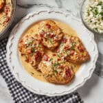Keto Chicken Skillet With Tomato Basil Cream Sauce Recipe