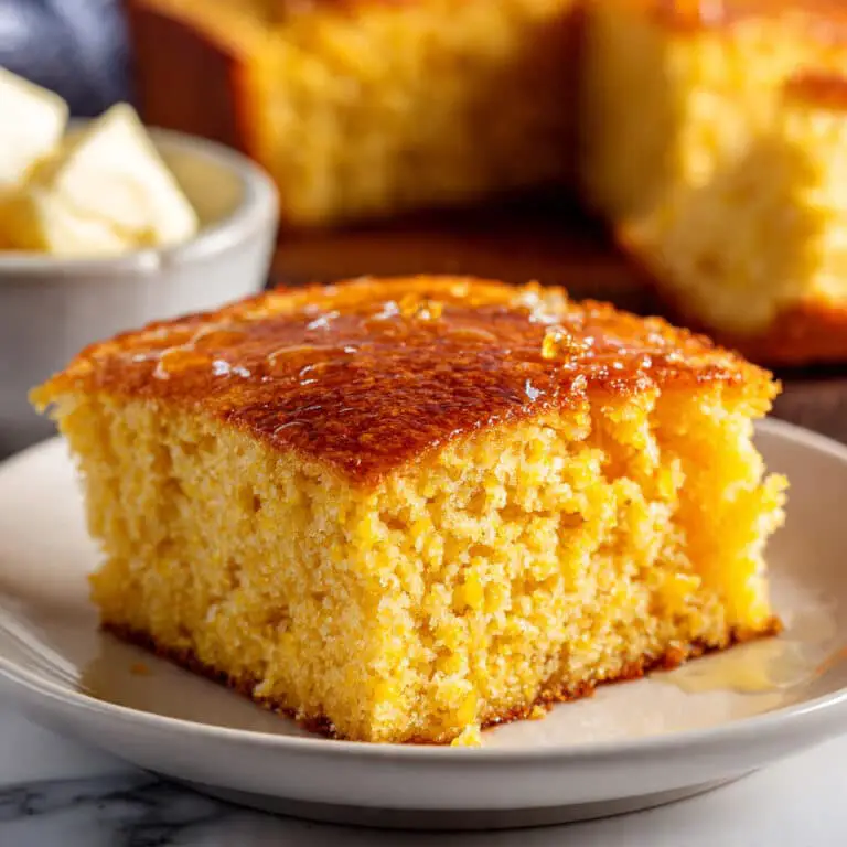 Easy Sweet Potato Cornbread with Honey Cinnamon Glaze Recipe