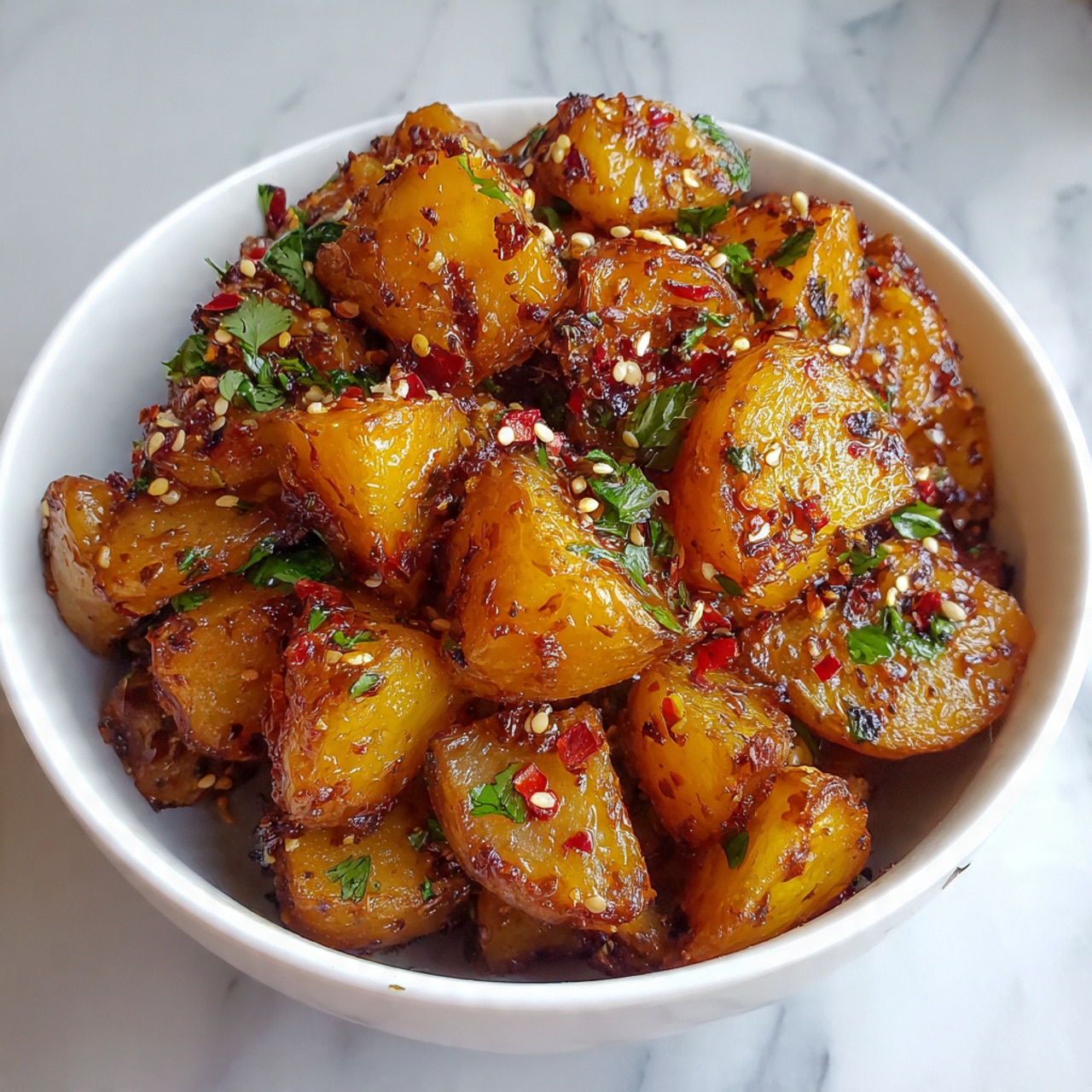 Glazed Honey Butter Potatoes Recipe - Recipe Image