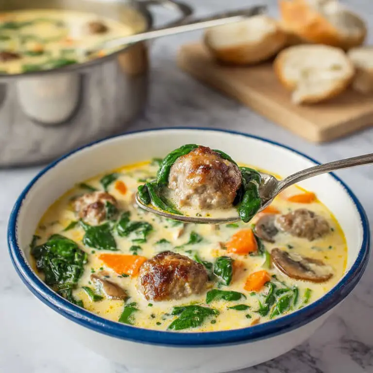 Creamy Italian Meatball Soup Recipe