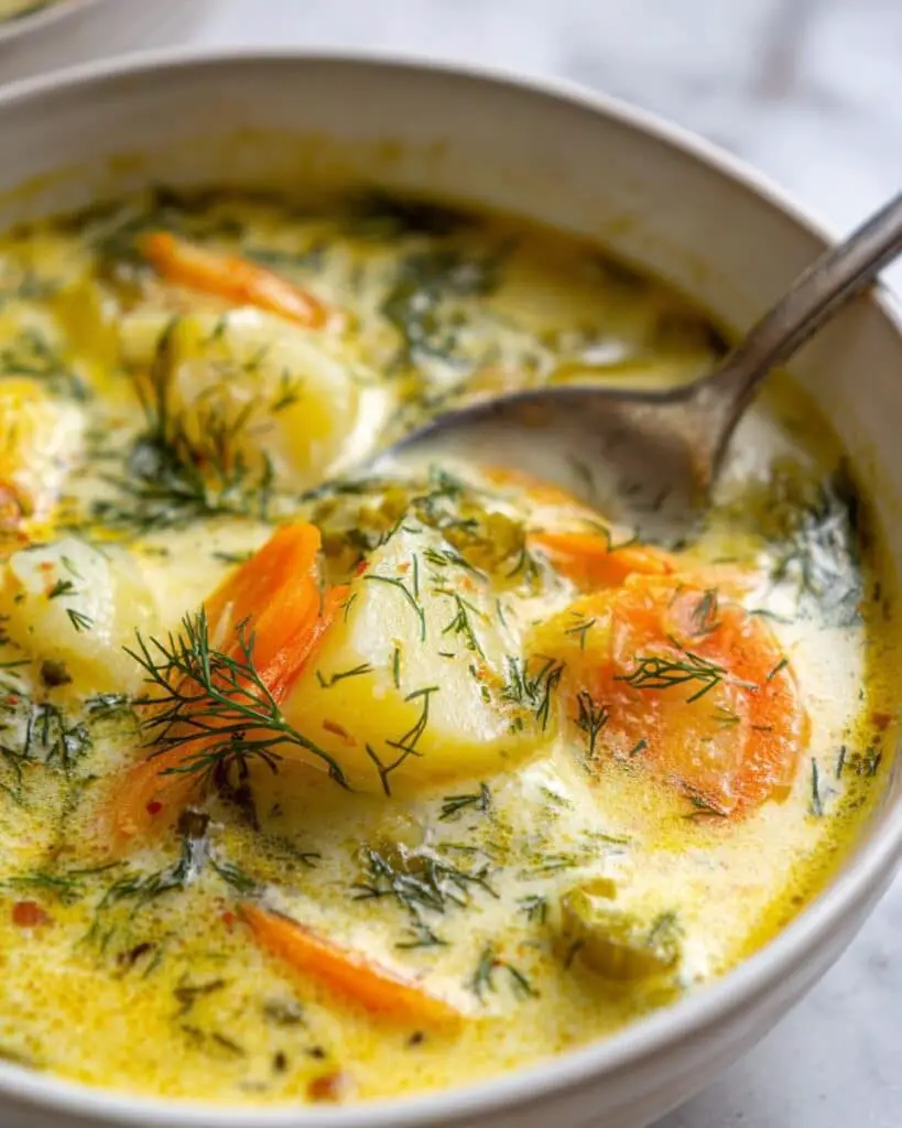 Dill Pickle Soup (Polish Zuppa Ogórkowa) Recipe